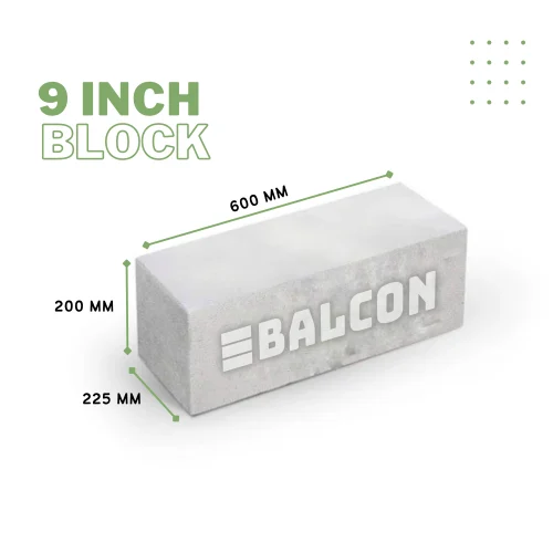 9 inch Balcon AAC Blocks